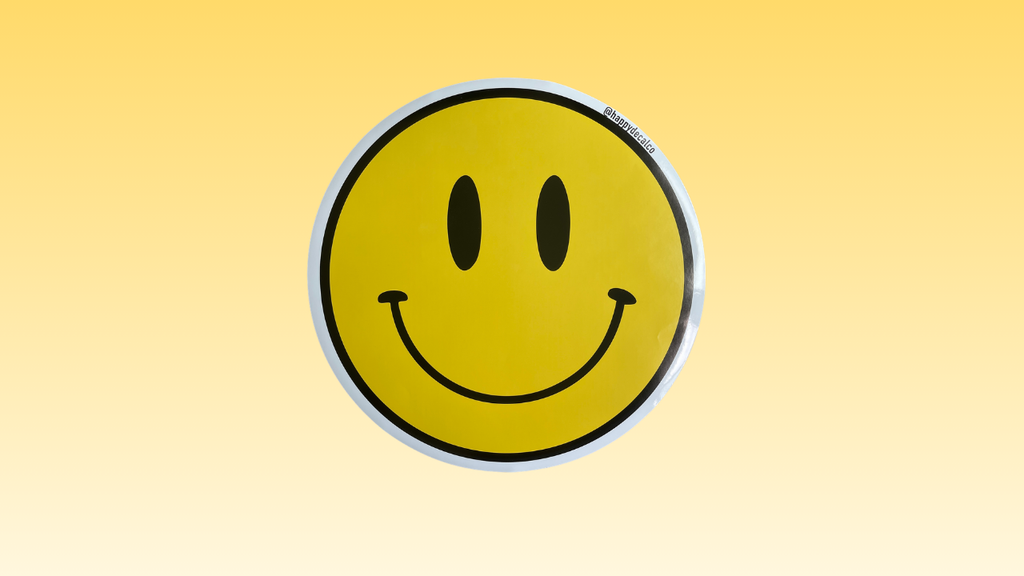 18" Jumbo/Gigantic/Extra-Large Yellow Happy Face Decal