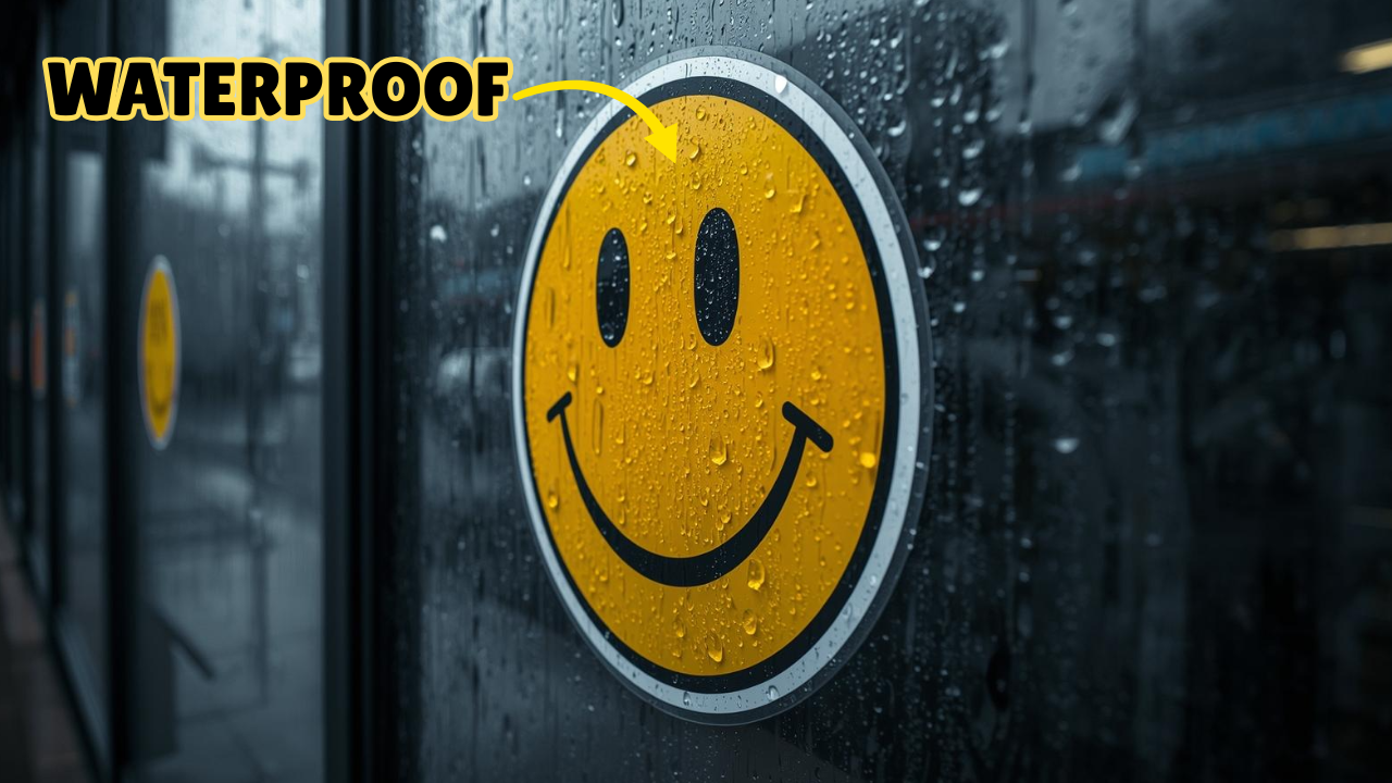 18" Jumbo/Gigantic/Extra-Large Yellow Happy Face Decal