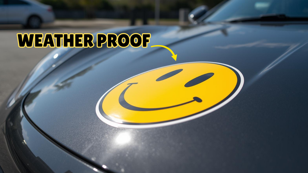 18" Jumbo/Gigantic/Extra-Large Yellow Happy Face Decal